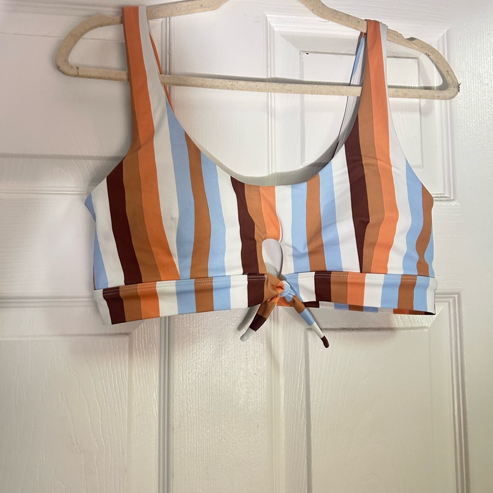 Forever 21 Multicolor Striped Bikini Top